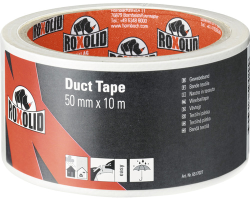 ROXOLID Duct Tape / Gaffa Tape Gewebeband weiß 50 mm x 10 m