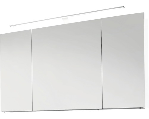 Armoire de toilette Marlin Bad 120 cm blanc 3 porte LED