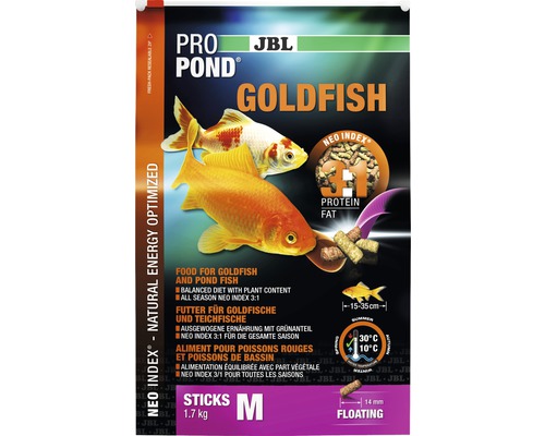 Bâtonnets alimentaires JBL ProPond Goldfish taille M 1.7 kg
