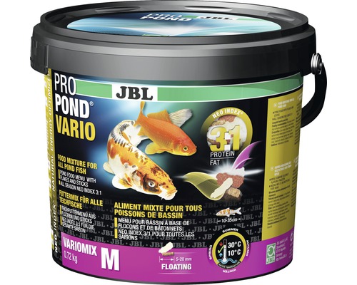Aliment en flocons aliment mixte JBL ProPond Vario taille M 0.72 kg
