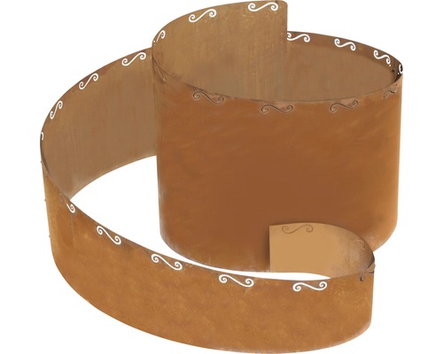 Colonne décorative pour plantes en métal avec motif en spirale