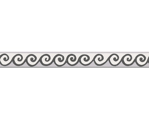 Frise autocollante 30346-1 Only Borders 9 vagues noir blanc 5 m x 5 cm