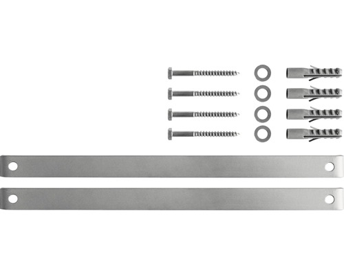 Kit de fixation avec vis, rondelles et chevilles