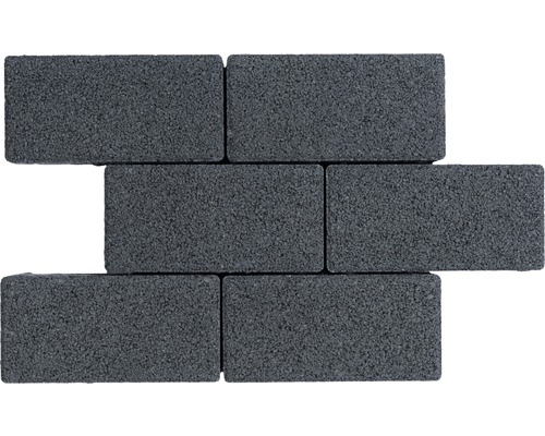 Pavés gris en appareillage