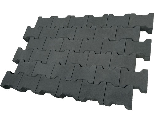 Pavés gris en motif à chevrons