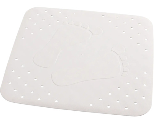 Tapis de douche Pied plat blanc 54x54 cm