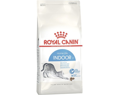 Croquettes pour chats ROYAL CANIN Indoor 400 g Logo Royal Canin. Aliment sec pour chats d''intérieur pour la réduction des odeurs de selles.