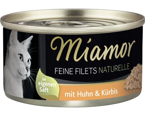Nourriture pour chats Miamor filets fins naturels poulet et courge 80 g