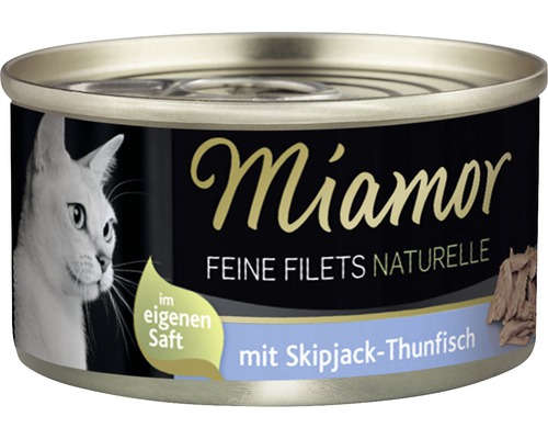 Nourriture humide pour chats Miamor filets fins naturels au thon Skipjack 1 paquet 80 g