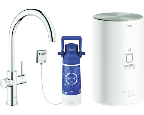 Grohe Küchenarmatur mit Wasserfilter und Warmwasserbereiter