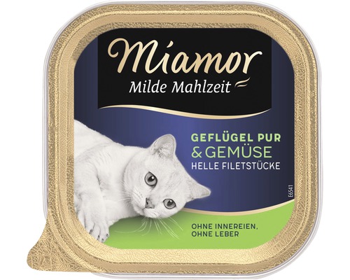 Katzenfutter Miamor Milde Mahlzeit Geflügel Pur und Gemüse 100 g