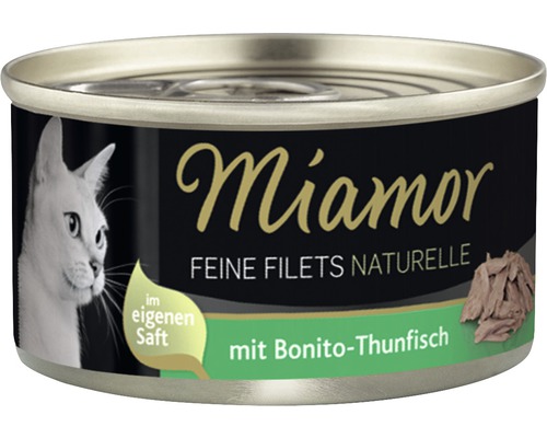 Nourriture humide pour chats Miamor filets fins naturels au thon Bonito 1 paquet 80 g