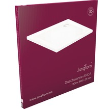 Jungborn Anca Duschwanne, 900 x 900 x 25 Millimeter, verpackt
