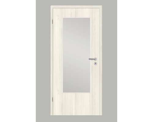 Porte de chambre Pertura Yori CPL Alpine longitudinal 86,0x198,5 cm à gauche avec découpe de lumière G3 (sans verre)