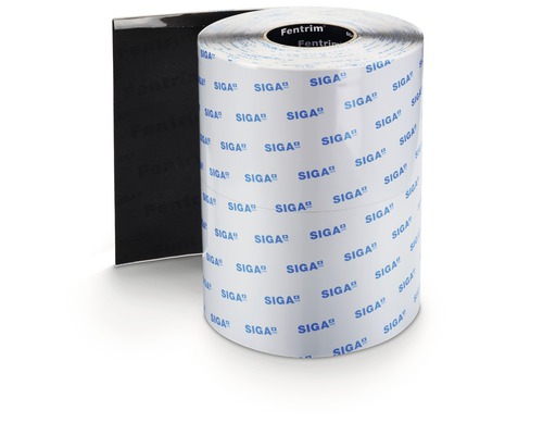 SIGA Fentrim Dichtband Rolle mit schwarzem Dichtbandstreifen
