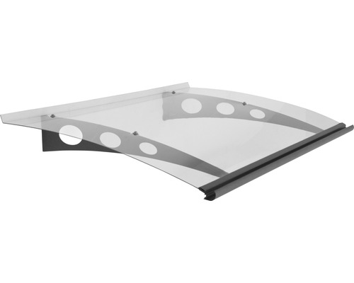 ARON Vordach Protega 135x90,5 cm anthrazit Polycarbonat transparent ARON Vordach Protega 135x90,5 cm anthrazit Polycarbonat transparent