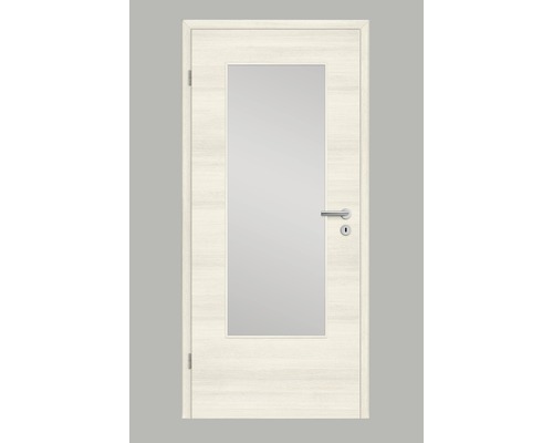 Porte de chambre Pertura Yori CPL Alpine transversal 86,0x198,5 cm à gauche avec découpe de lumière G3 (sans verre)