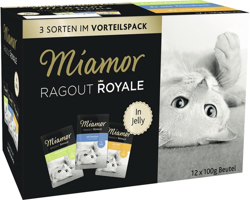 Nourriture pour chats Miamor Ragoût Royal veau, poulet et thon 12x100 g