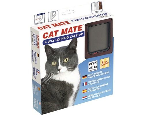 Katzentüre Cat Mate 4-Wege braun Katzentüre Cat Mate 4-Wege braun