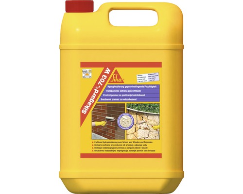 Hydrofuge de façade 1 composant Sikagard-703 W blanc 5 litres