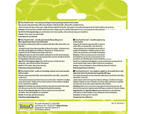 Tetra Teich Test 6in1 zur schnellen und einfachen Überprüfung von sechs Wasserqualitätsparametern