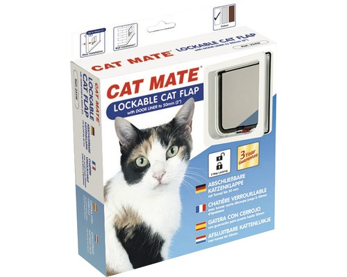 Katzentüre Cat Mate abschliessbar weiss Katzentüre Cat Mate abschliessbar weiss