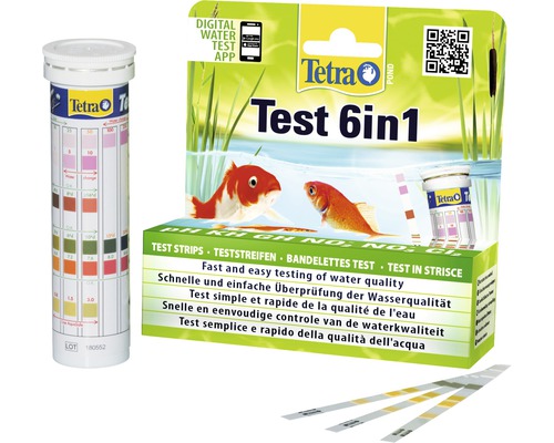 Tetra Test 6-in-1 für Teiche zur einfachen Wasserqualitätsprüfung