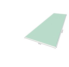 Knauf Gipskartonplatte Feuchtraumplatte Greenboard GKBI imprägniert 2600 x 600 x 12,5 mm