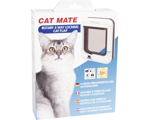 Katzentüre Cat Mate 4-Wege abschliessbar weiss Katzentüre Cat Mate 4-Wege abschliessbar weiss