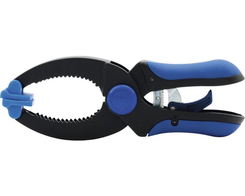 Pince à ressort en plastique avec mâchoires dentées