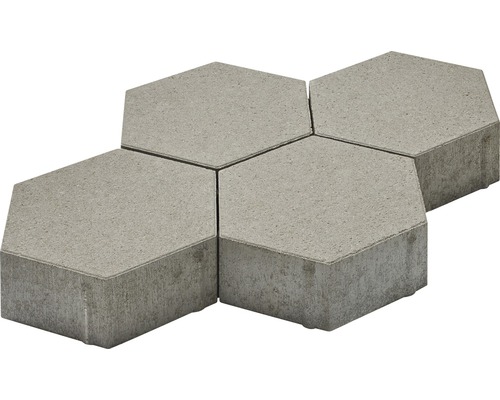 Pavés hexagonaux en béton