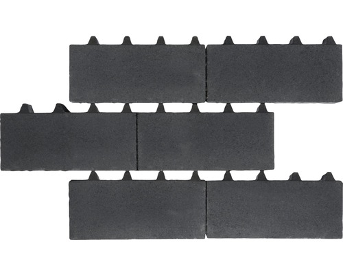 Détail de pavés emboîtables en plastique