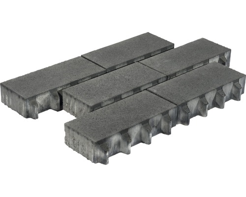 Plusieurs pavés gris avec système d''engrenage