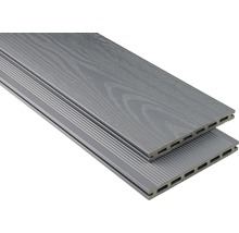 Konsta WPC Terrassendiele XL steingrau mattiert strukturiert 20x190 mm (Meterware ab 1000 mm bis max. 6000 mm)-thumb-0