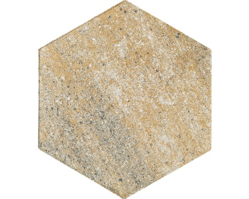 Pavé Wabe he x agonal calcaire coquillier 24.8 x 21.5 x 8 cm