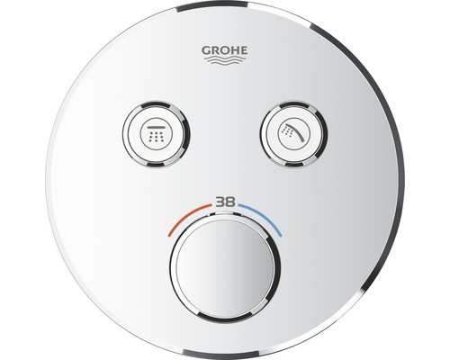 Robinet de douche avec thermostat GROHE Grohtherm SmartControl chrome 29119000 Robinet Grohe avec fonction douche de tête et douchette