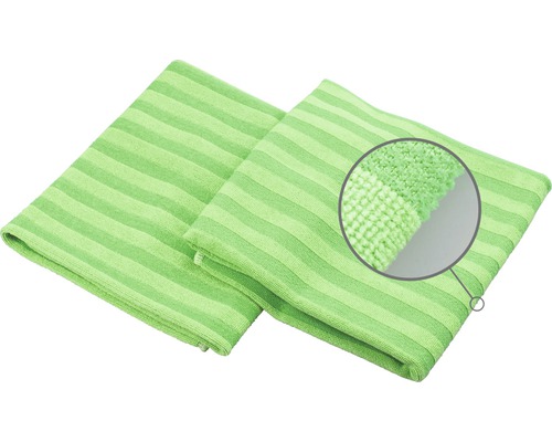 Deux torchons à rayures