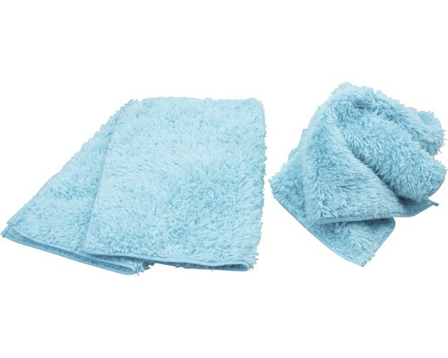 Deux chiffons de nettoyage moelleux en textile