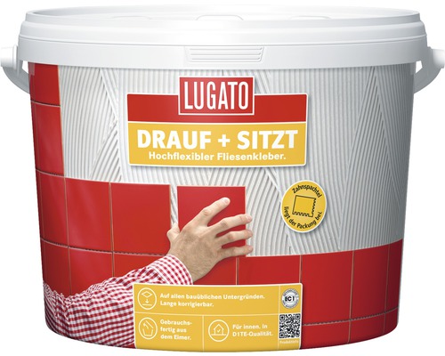 Lugato hochflexibler Fliesenkleber Drauf + Sitzt D1TE 1 kg