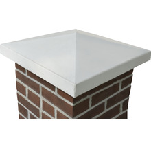 Zaunpfostenabdeckung aus Beton für Mauer