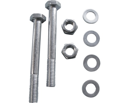 Kit de fixation pour douille de sol à enfoncer 71 x 71 mm Vis, écrous et rondelles en métal