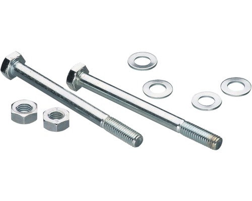Kit de fixation pour douille de sol à enfoncer 91 x 91 mm Deux boulons avec écrous et rondelles