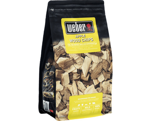 Weber Apfelholzchips in einer Verpackung für den Grill