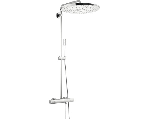 Système de douche Grohe Rainshower® Système 400 avec batterie à thermostat pour montage mural 27174001