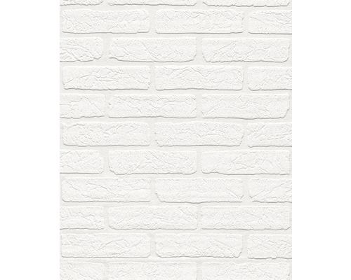 Vliestapete 150100 Wallton Stein-Optik weiss Weisse Backstein Tapete für den Innenbereich