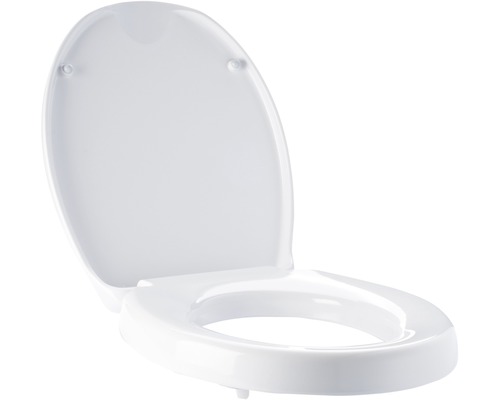 WC-Sitzerhöhung Premium mit Deckel weiss-0