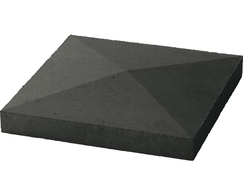 Chapeau pour pilier toit pointu anthracite 40x40x4-6-4 cm