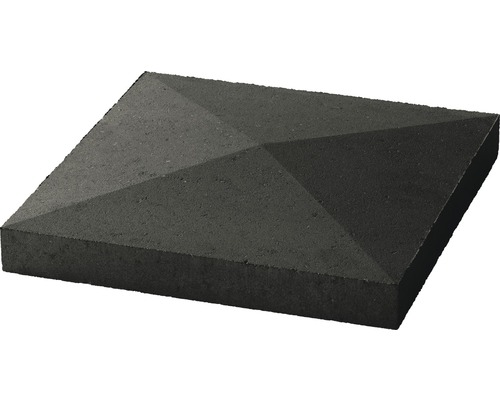 Chapeau pour pilier toit pointu anthracite 50x50x5-10-5 cm