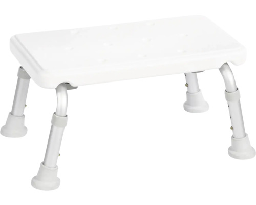 Badschemel weiss höhenverstellbar Badschemel weiss höhenverstellbar