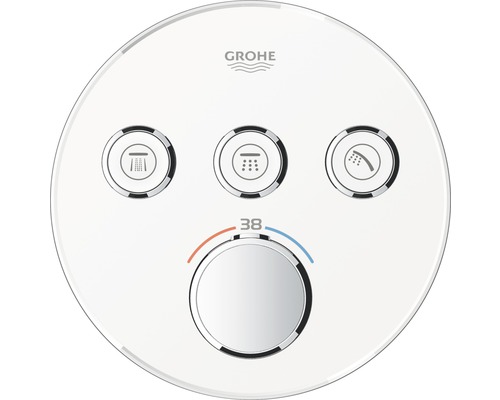 GROHE Duscharmatur mit Thermostat GROHTHERM SMARTCONTROL mondweiss 29904LS0